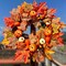 Fall Wreaths for Front Door, 18 Inch Fall Wreath with Berry, Maple Leaves and Pine Cone(Fall Wreaths)18"D x 13"W x 3"H